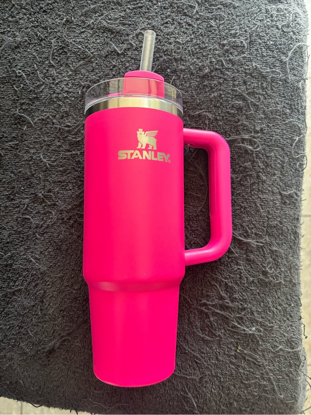 30 oz Stanley Pink Insulated Tumbler with Handle and Straw